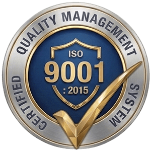 ISO 9001:2015 · ISO 45001:2018 · ISO 14001:2015 Certified